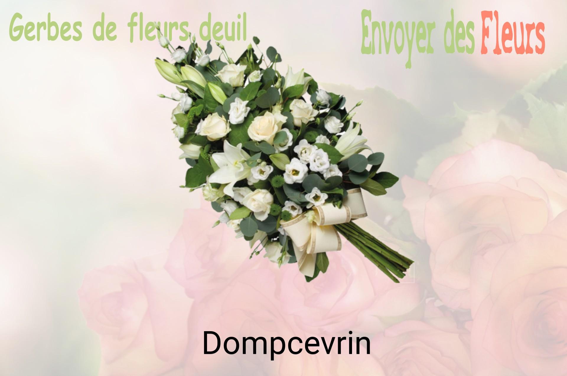 Gerbe de fleurs de deuil livrée à Dompcevrin